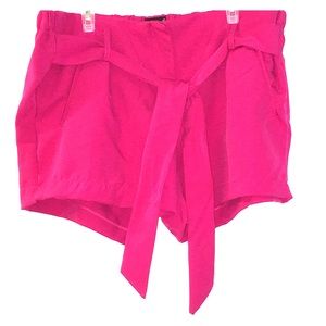 💋 Brand New Paper Bag Waist Magenta Shorts 3X